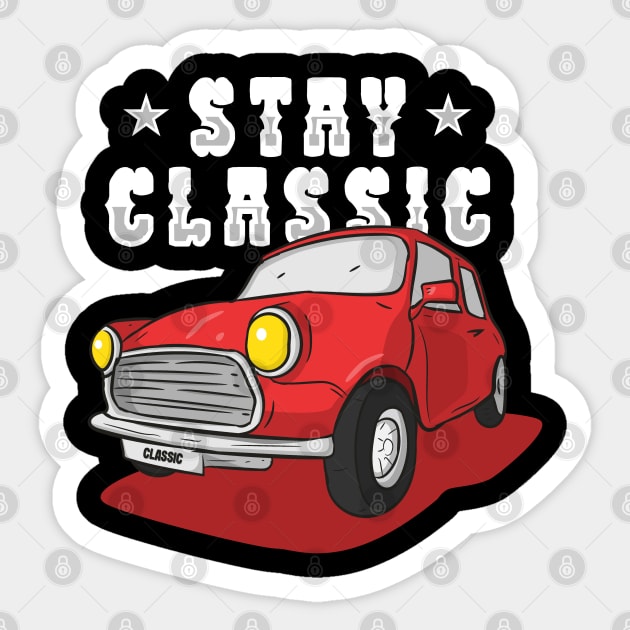 Stay Classic - Car Sticker by RedCrunch